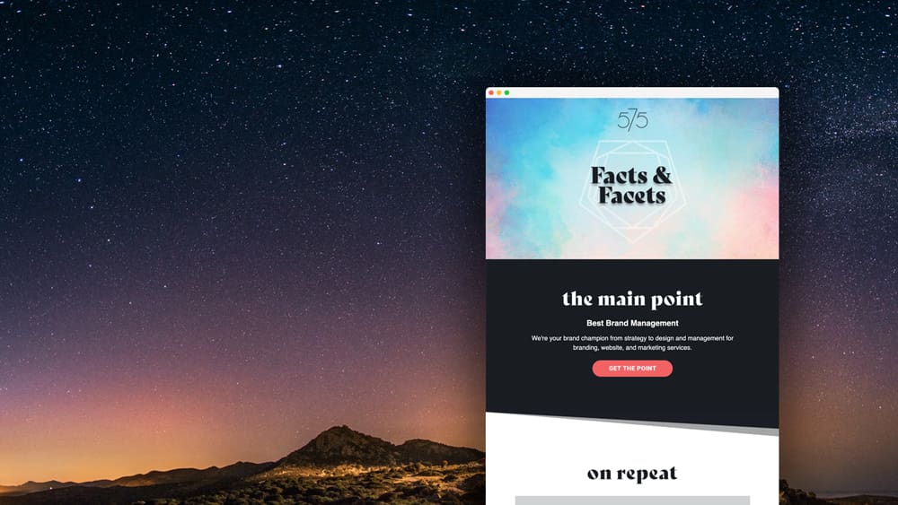 facts-facets-newsletter-night-sky-02 Newsletters, such as our Facts & Facets newsletter, are a great form of content marketing.